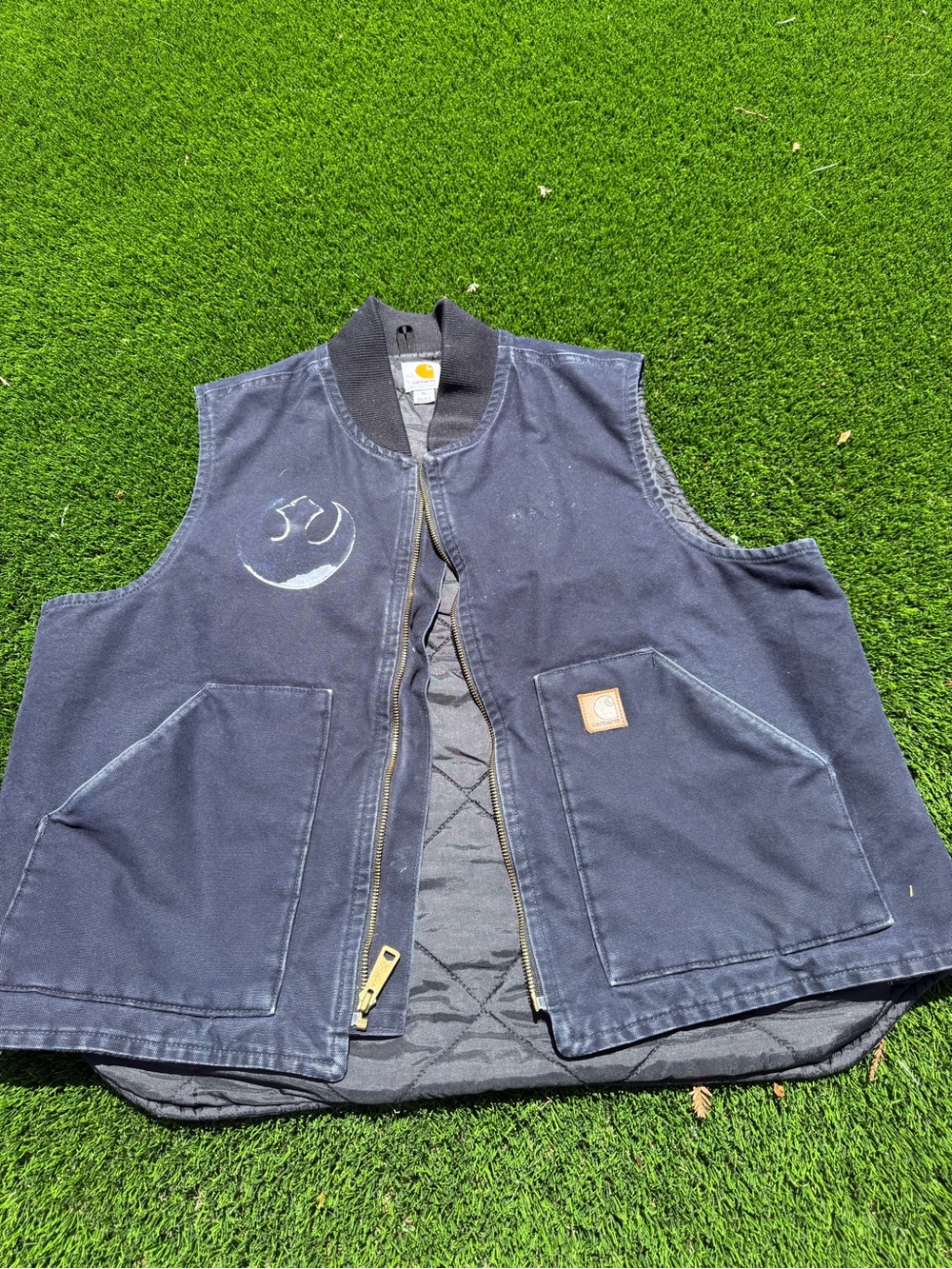 Vintage Carhartt v02 MDT Arctic quilt lined duck vest